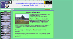 Desktop Screenshot of dedina.cz
